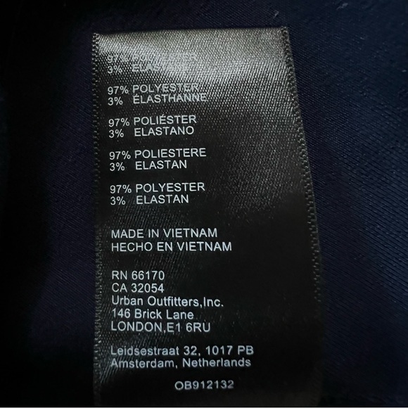 Urban Outfitters Mallory Cowl Neck Slip Dress Dark Blue XS excellent condition - Picture 7 of 9